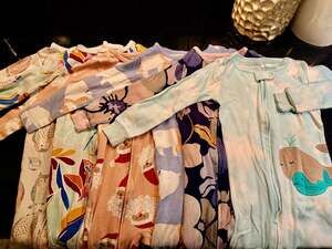 Carter's Toddler Pajamas Lot of 6 Zip-Up Sleep and Play Sleepers Size 2/2T